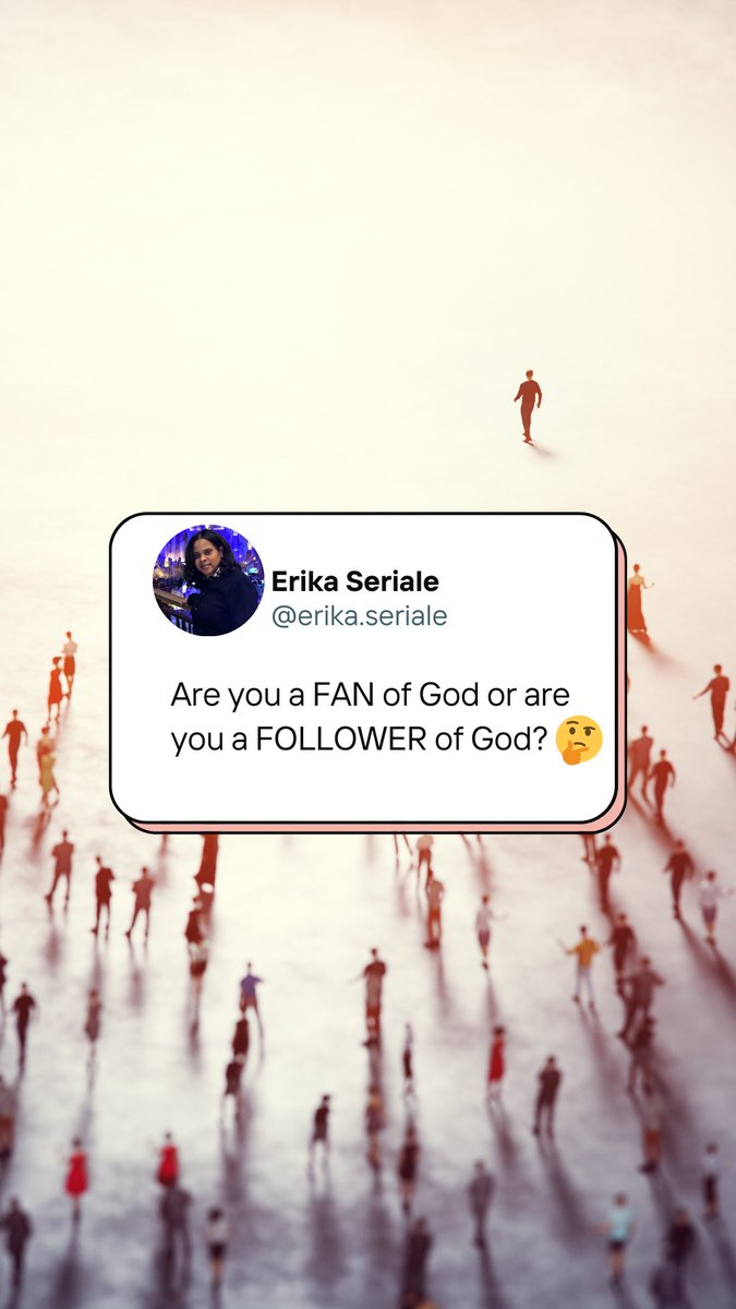 PVTweetPreach's tweet photo. Are you a fan or a follower? Whew…. 😮‍💨 Can you actually commit to God or do you just like the idea Him and the good things that come with Him? https://t.co/yM55iuolij