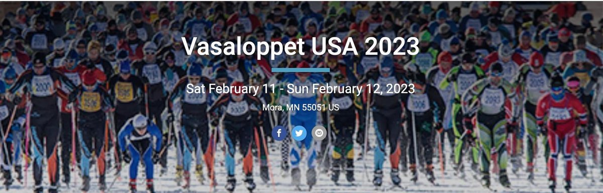 If you haven't already registered for the 2023 ski race, be sure to do so before the fees increase on 12/1/22! REGISTER HERE runsignup.com/Race/MN/Mora/V…