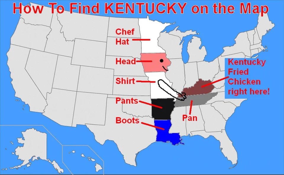 outsider's tweet photo. Kentucky as the fried chicken makes way too much sense 😂 https://t.co/igOHmgEhci