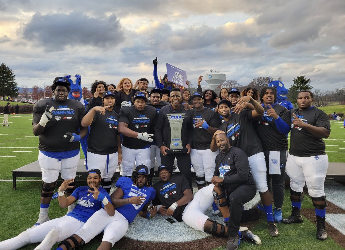 emmanuel_cater's tweet photo. Fayetteville State University offered! | 2022 CIAA CHAMPIONS 🏆 
@coachrandall55 #Broncopride https://t.co/NGCSJf1qS8