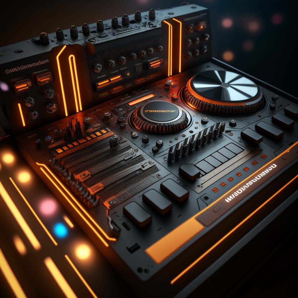 notanartista's tweet photo. Future dj console.

#musicmaker #musicmachine #prototyping #3drender #3dart #3dmodelling #musicgear #musicgearporn #mixingconsole #mixer #dj #djcontroller #djconsole #synthporn #furure #studiogear #studiogeek #midjourney #midjourneyart #midjourneyai #aiart #aiartists #aiartwork https://t.co/TLZEw9YiC2