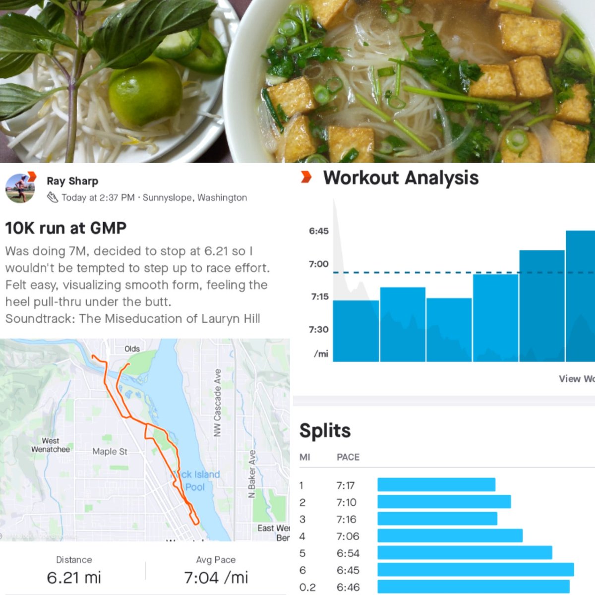 poet_ray_sharp's tweet photo. Last tempo run before my marathon next Sunday went well, 10k in 43:55, 3:05 marathon pace. For reference, I ran 3:05:30 last year at the same race, California International Marathon in Sacramento, for 6th in the M60-64 division. #marathon #cim2022 #fasterasamaster https://t.co/VQFtKGbsbb