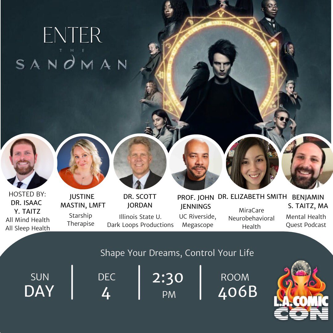 MHQPodcast's tweet photo. Our cohost Benjamin will be @LaComicCon with @AllMindHealth1 @Dark_Loops @ShadowQuill @PodcastStarship @JIJennings @lizzyns @BeeTherapeutic and @MattNosnum presenting and hosting 4 panels!!! If you’re gonna be there come say hi!!! https://t.co/C4F4E3yQ1m