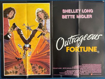 Outrageous Fortune (1987)
Two women unknowingly share the same man, but when he disappears, both go out looking for him and enter his surprisingly dangerous life.
Director
Arthur Hiller
Writer
Leslie Dixon
Stars
Shelley Long- Bette Midler- Peter Coyote