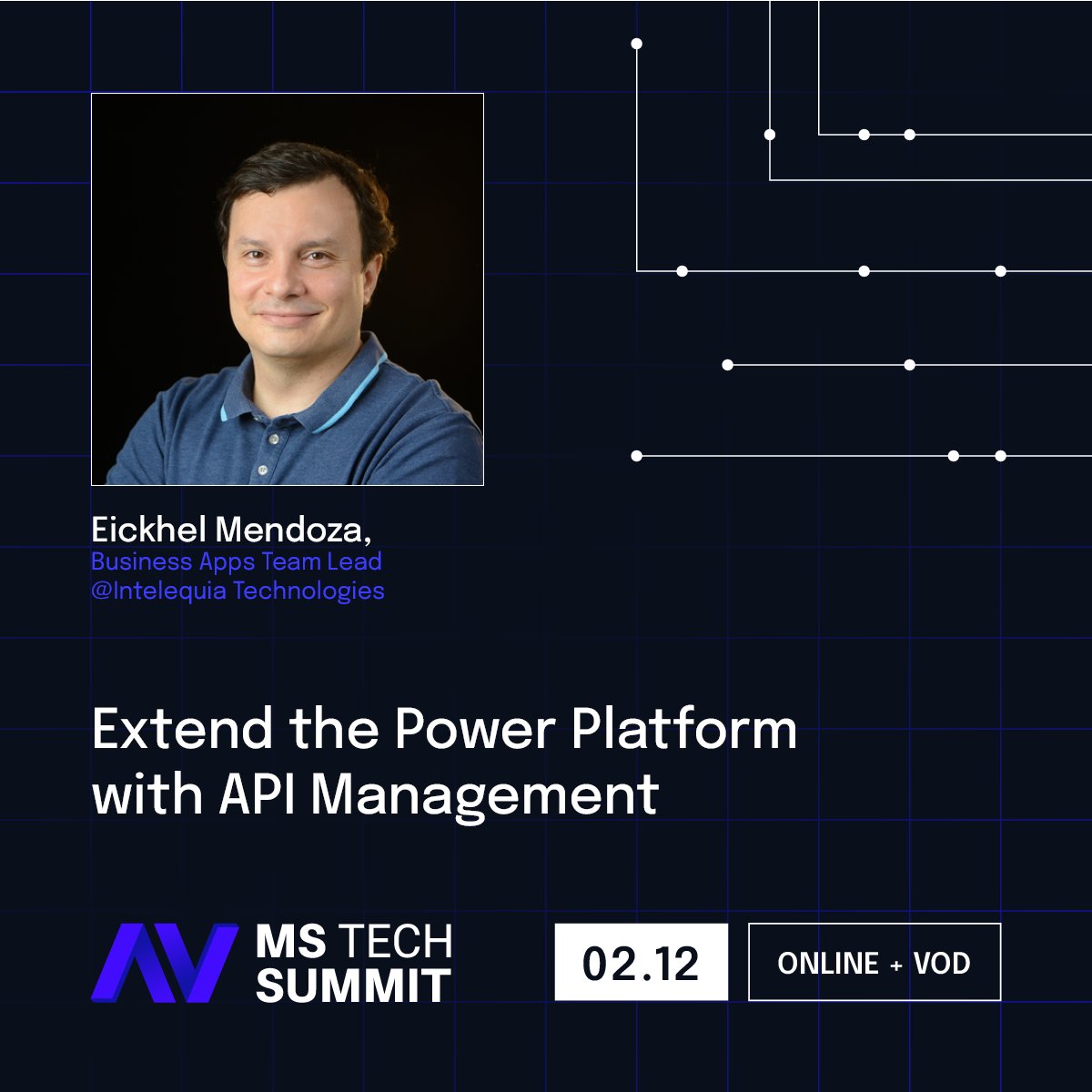 Eickhel's tweet photo. Come join me this next Friday to talk about #Azure API Management in the #PowerPlatform world for the #MSTechSummit 🚀
https://t.co/GMz1ZPalnE https://t.co/KV2UNOMP8N