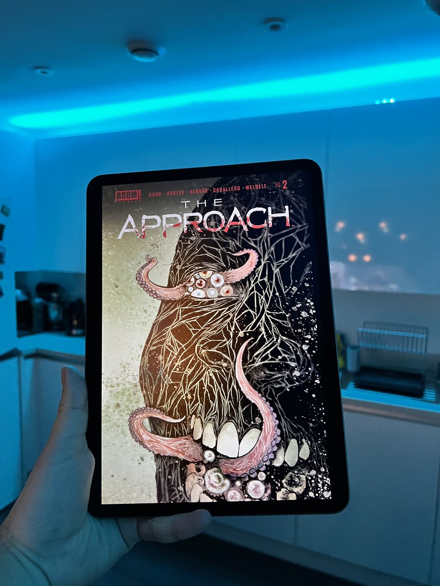 Neil Vagg (@neilvagg) on Twitter photo After a tantalising first issue it’s time to dive back in for more of #TheApproach from <a href="/boomstudios/">BOOM! Studios</a>. In stores Nov 30.
W: <a href="/jerhaun/">jeremy haun</a> & <a href="/jasonahurley/">Jason A. Hurley</a>
A: <a href="/chushervas/">Chus Hervás</a> & <a href="/leacaballero/">LEA CABALLERO</a>
C: <a href="/BrettWeldele/">Brett Weldele</a>
L: <a href="/eDukeDW/">Ed Dukeshire</a>
C1: <a href="/jerhaun/">jeremy haun</a> w/ <a href="/nickfil/">Νικος Φιλιοπουλος</a> After a tantalising first issue it’s time to dive back in for more of #TheApproach from <a href="/boomstudios/">BOOM! Studios</a>. In stores Nov 30.
W: <a href="/jerhaun/">jeremy haun</a> & <a href="/jasonahurley/">Jason A. Hurley</a>
A: <a href="/chushervas/">Chus Hervás</a> & <a href="/leacaballero/">LEA CABALLERO</a>
C: <a href="/BrettWeldele/">Brett Weldele</a>
L: <a href="/eDukeDW/">Ed Dukeshire</a>
C1: <a href="/jerhaun/">jeremy haun</a> w/ <a href="/nickfil/">Νικος Φιλιοπουλος</a>
