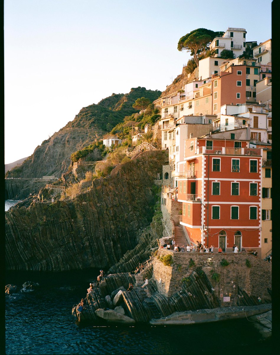 the notorious cinque terre on kodak portra 400