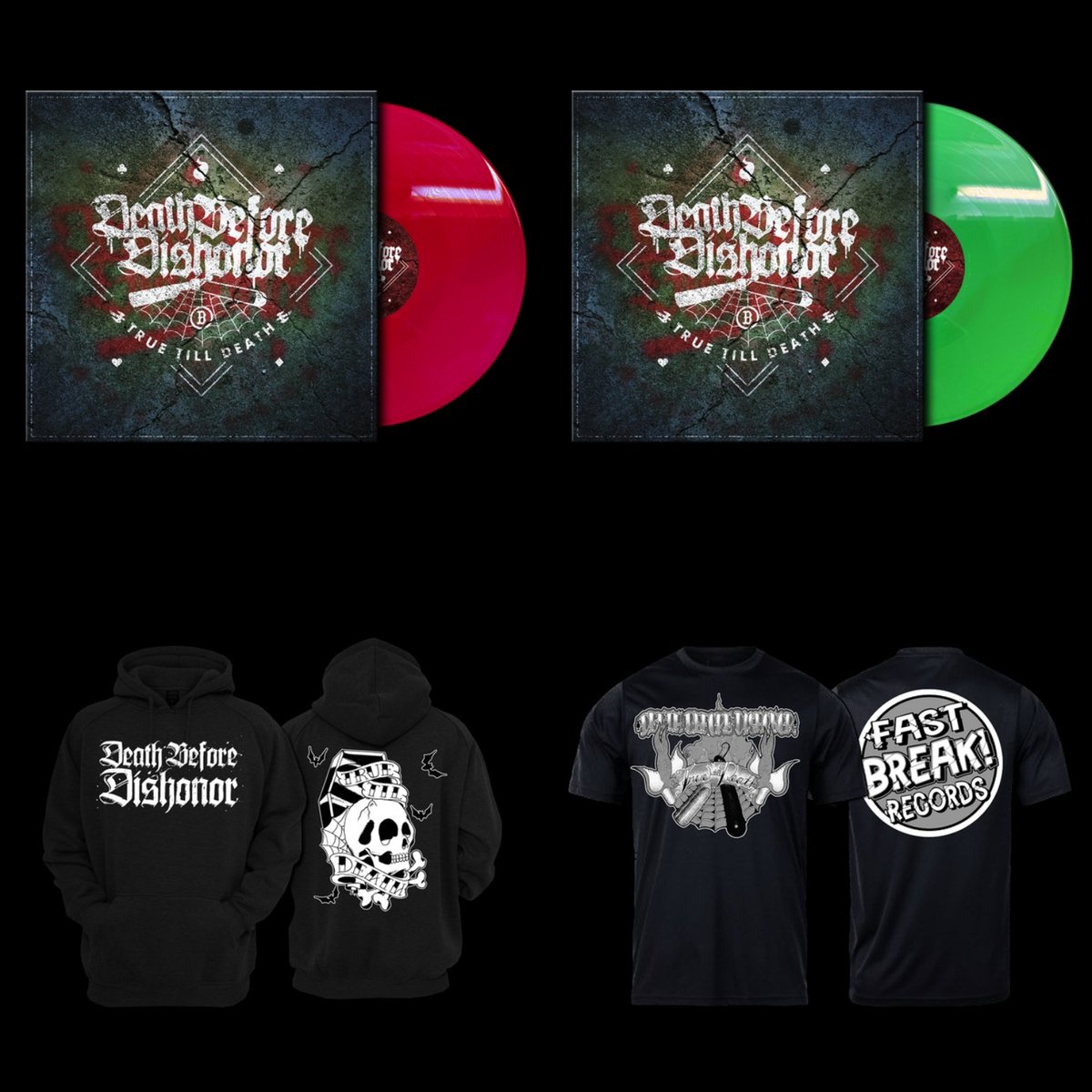 Fastbreakrecord's tweet image. @dbdbhc classic album &quot;True til Death&quot;  available now for the 1st time on vinyl.   Head over to fastbreakrecords.com and grab this iconic record and exclusive merch.  #deathbeforehonor #hardcore #Boston