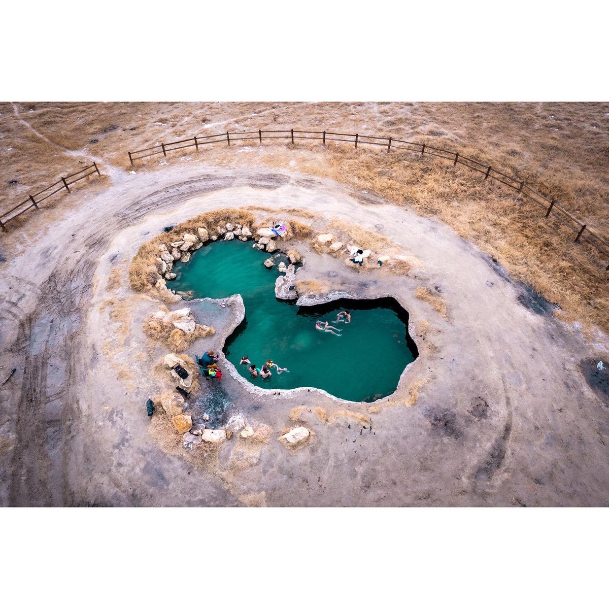 iamscottallred's tweet photo. #utah showing off this weekend!  @DJIGlobal #dji #dronephotography #hotsprings https://t.co/ObfXdT9fae