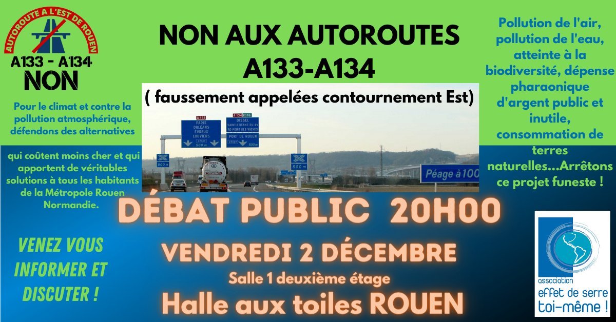 Débat Public à la halle aux Toiles #Rouen le vendredi 2 décembre