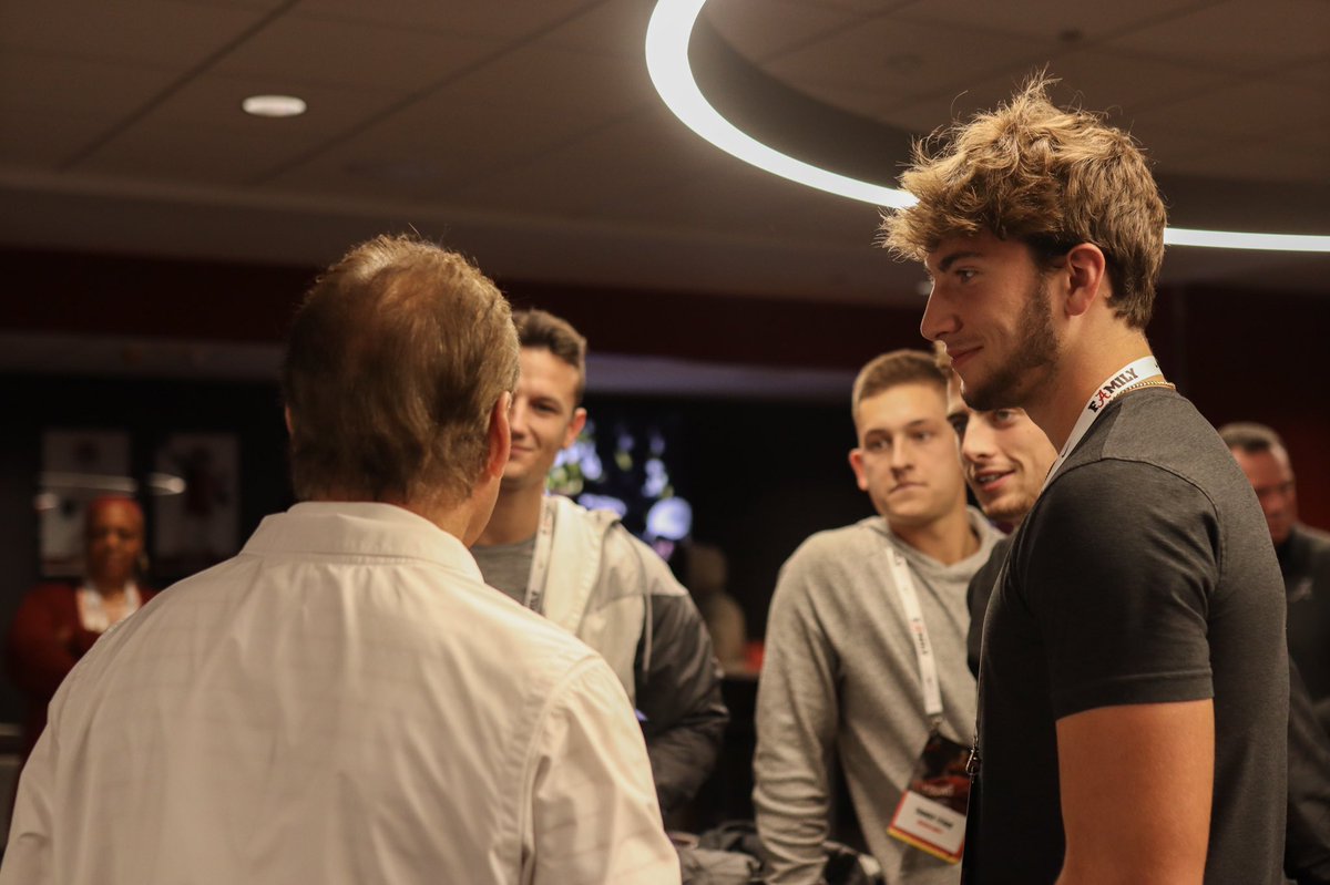 walker_white5's tweet photo. Had a great time with @AlabamaFTBL !!! Loved seeing the coaches again! Great win! #Family  
@tannerbezet @TannerThone @JOHNDAVIDWHITE_ @Alex_Mortensen_ @FreddieRoach https://t.co/A15ItjffEp