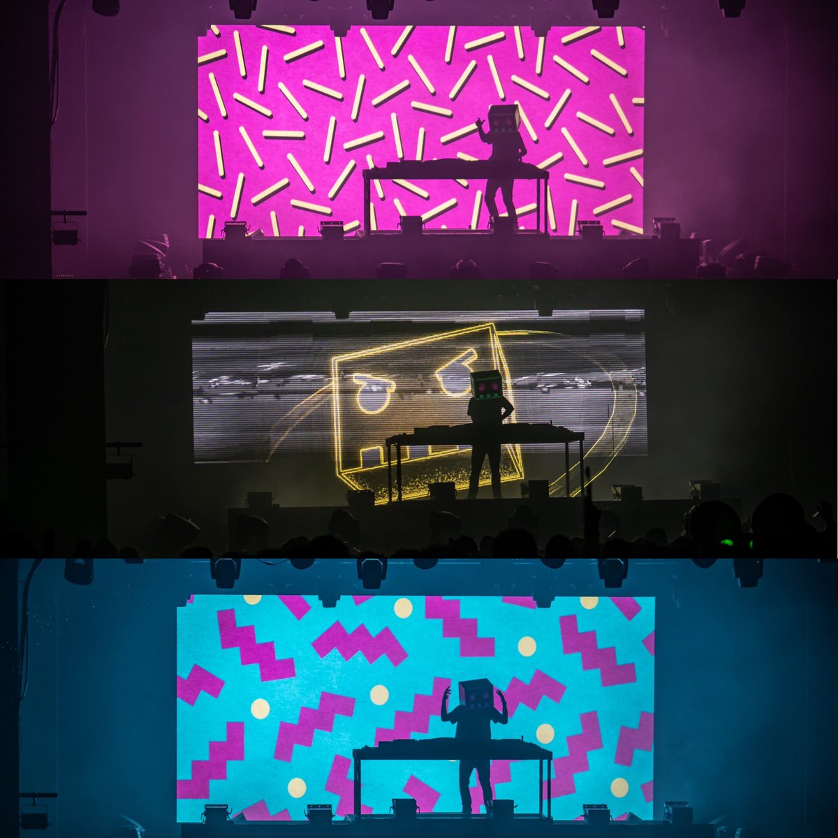VjNeurite's tweet photo. Having some fun trying these new @BarelyAliveUS concept visuals out on the @NGHTMRE DRMVRSE Tour. Wdyt? 👀 😝 @echostage 📷 @freezeframe_43 https://t.co/taTVOHfvrO
