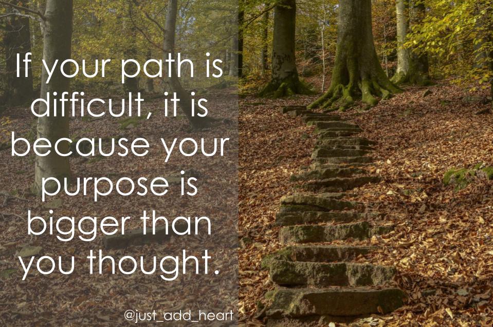 Mindful Monday Message

We are nearing the halfway point of the school year.  And if you haven't had a stumble or two, I'd be surprised. If you're not feeling tired, I'd be shocked. To say what we do is tough, would be an understatement. 

✨NEW POST✨
justaddheart365.blogspot.com