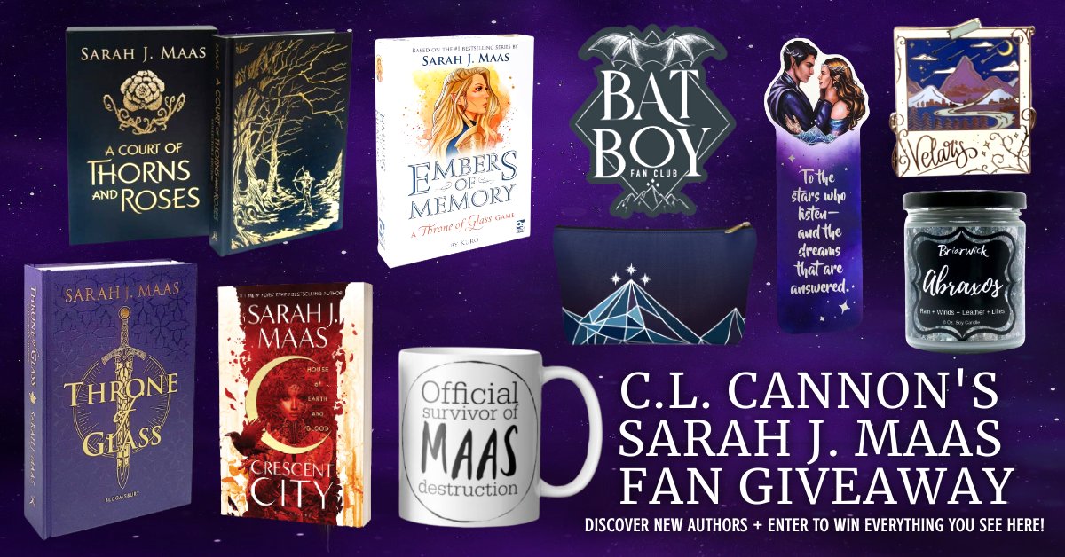 🌹#Readers are you a victim of Maas destruction? Then you'll want to get in on this ultimate #SarahJMaas fan #giveaway!🌹
🗡 Enter: bit.ly/sjmaasfans 🗡
👑 #Win collector’s editions of #ThroneOfGlass &amp; #ACourtOfThornsAndRoses #CresentCity + all the wonderful prizes below!👑