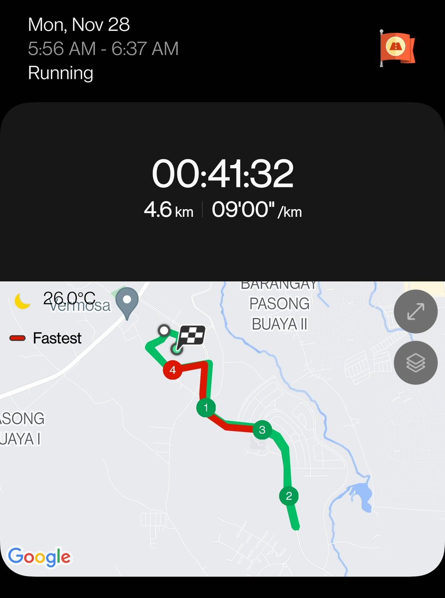 bonnjerome30's tweet photo. Unlocked a new area during my run. 🏆
Good morning!! Start the day right, start it healthy. ☺️

#morningrunner #slowandsteady #oneplus7pro #horizon #habitsforsuccess https://t.co/XH6D85NMSZ