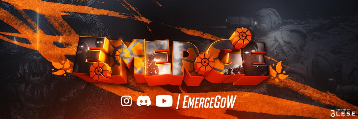 New banner for the team by <a href="/BleseSD/">Alex B.</a> 🔥

(Faint imagines in the background, one from our best team ep and the other from out teamtage!) 

#GearsofWar #GoW #Gears5