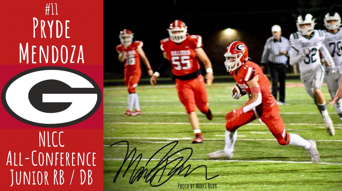 Congratulations to Pryde Mendoza <a href="/MendozaPryde/">Pryde Mendoza</a> for being named All Conference in the NLCC! Pryde is an all-around ATHLETE, who contributed on Offense, Defense, &amp; Special Teams (and he's only a Junior)! 
🔴🏈💪
-F.E.A.D.
#FamilyEffortAttitudeDiscipline
<a href="/GrantBulldogs/">Grant Community High School</a>
<a href="/GCHSBulldogs/">Grant Athletics</a>