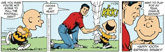 ScottimusPrime1's tweet photo. I think #WizardOfId was my favorite #Schulz100 tribute :*) 

That or #GilThorp making #CharlieBrown look like @tbass_xvi 🏈😎 #BillsMafia #Bassomatic https://t.co/YkxwLcnT4S