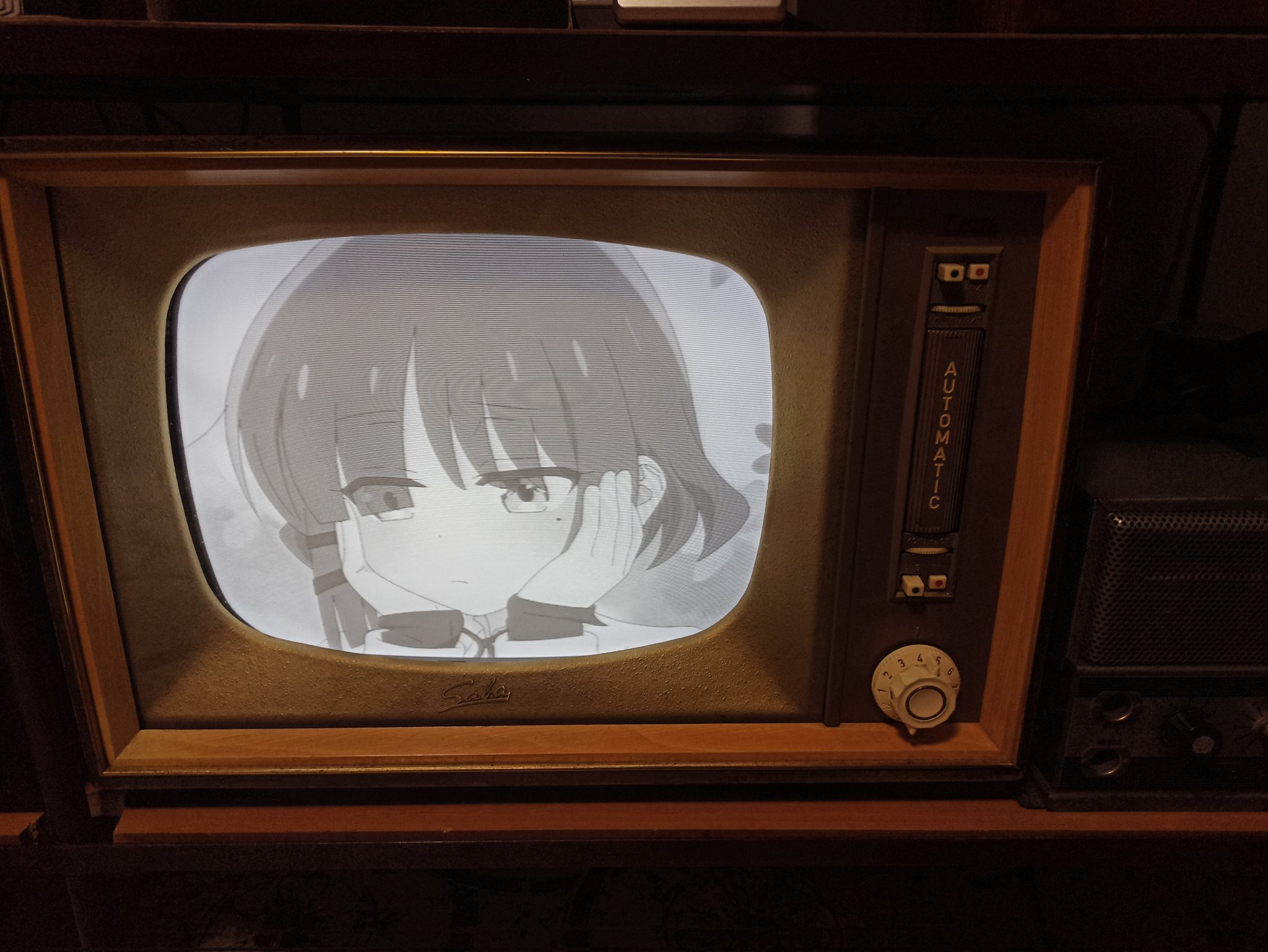 I put waifus on a vintage TV on X: Ryo Yamada - Bocchi the Rock! Saba T-1014 Schauinsland - 1959 / X