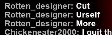 KenzieKat8's tweet photo. This girl started being rude to me for no reason, then when I joked around about being mentally ill, this is what she said to me. Oh, and also, her avatar is linked too. Speaking of links, heres the link to her Roblox account! https://t.co/bZGPleK9wc https://t.co/eAEfZ0EvRZ