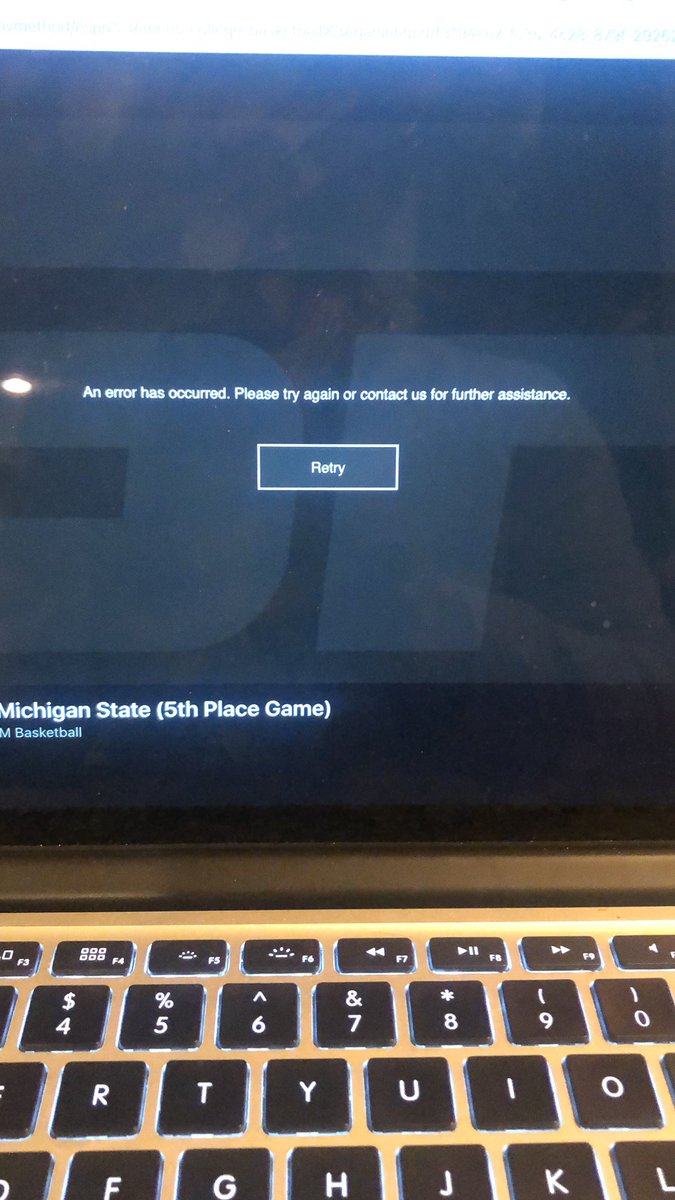 FrankDillon8's tweet photo. @Bobafatty111 @MSU_Basketball Same, if you find link lmk…@espn says it’s live but won’t let me watch, every other game stream seems fine https://t.co/Skxgl5tbCT
