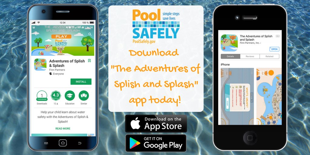 Pictures of the Pool Safely App
