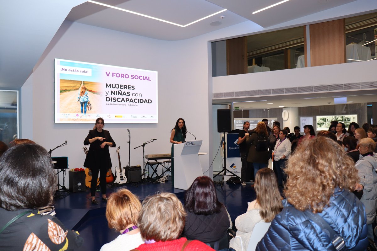 Agradecemos infinitamente a <a href="/FCERMIMujeres/">Fundación CERMI Mujeres</a> el haber pensado en <a href="/AguasdeAlbacete/">Aguas de Albacete</a> como aliada en la celebración del V Foro de #Mujeres y #Niñas con #Discapacidad.  

A vuestro lado, seguiremos trabajando en la defensa de los derechos y libertades de mujeres y niñas con discapacidad