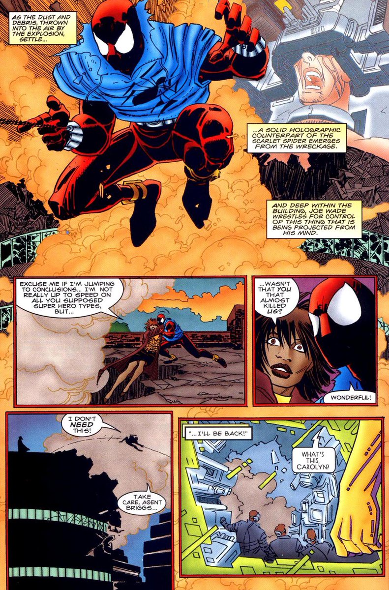 _Ben_Reilly's tweet photo. I think John Romita Jr. drew Scarlet Spider the best, I love how big and baggy his hoodie is. Looks comfy. https://t.co/1TIXosEjHf