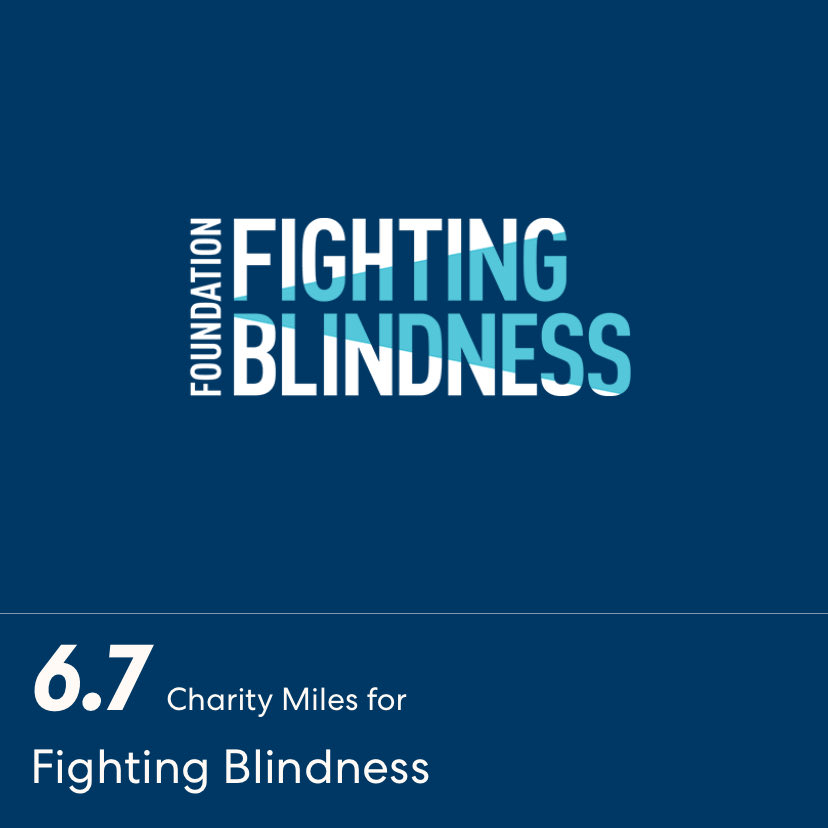 6.7 Charity Miles for Fighting Blindness. I’d be grateful for your support. If you’re in a position to do so, please click here to sponsor me.

miles.app.link/e/ww9QDorK0ub