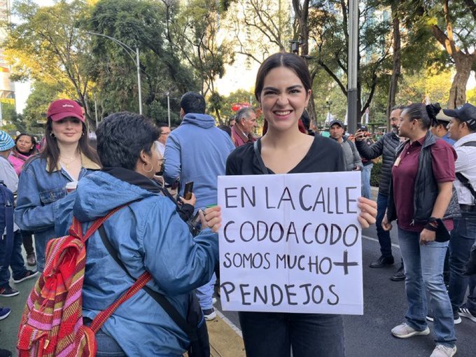 Fact Check-Foto de diputada mexicana con cartel durante marcha en apoyo al  presidente está alterada | Reuters