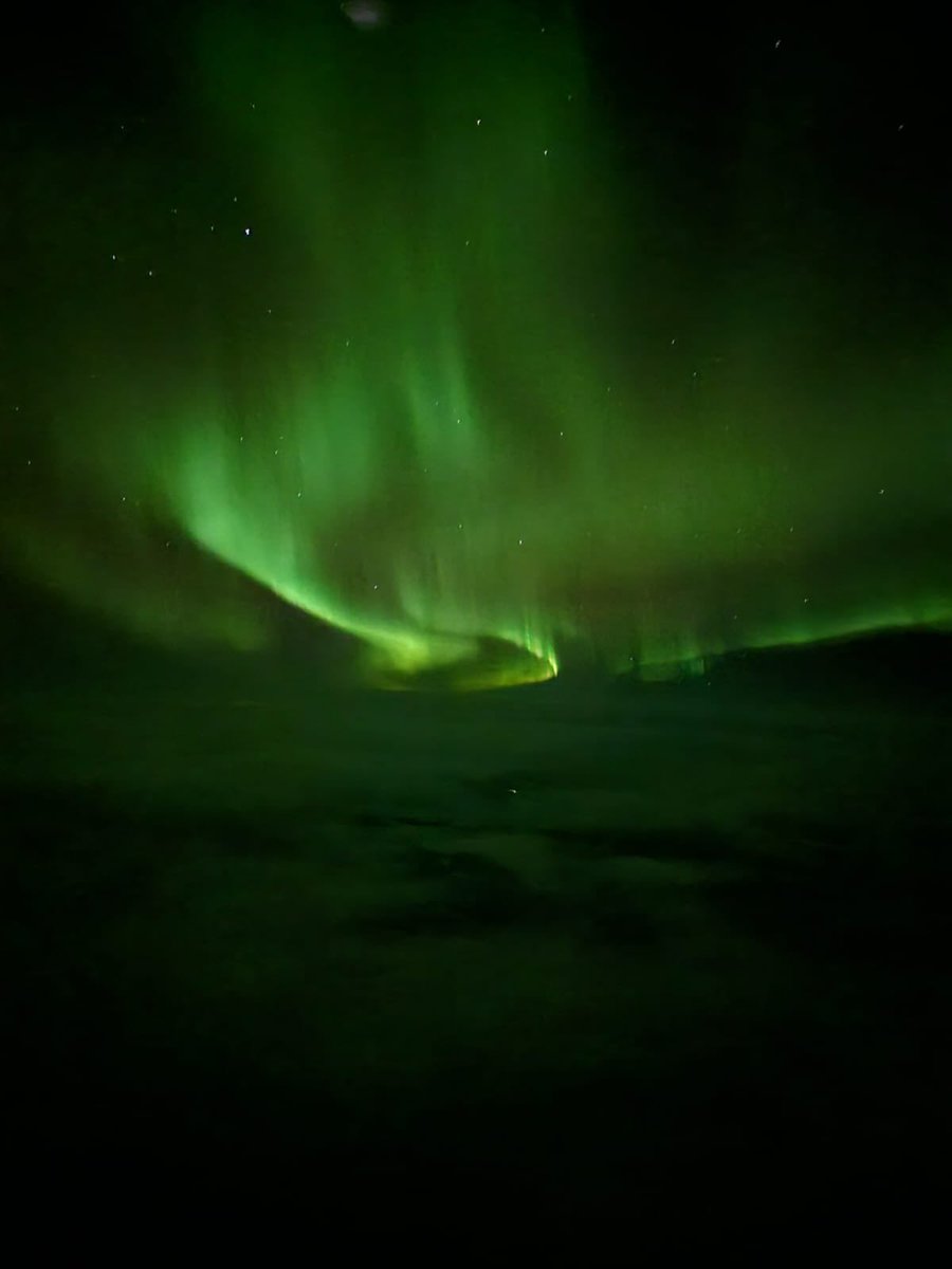 Gökyüzünden kuzey ışıkları. 📍Norveç