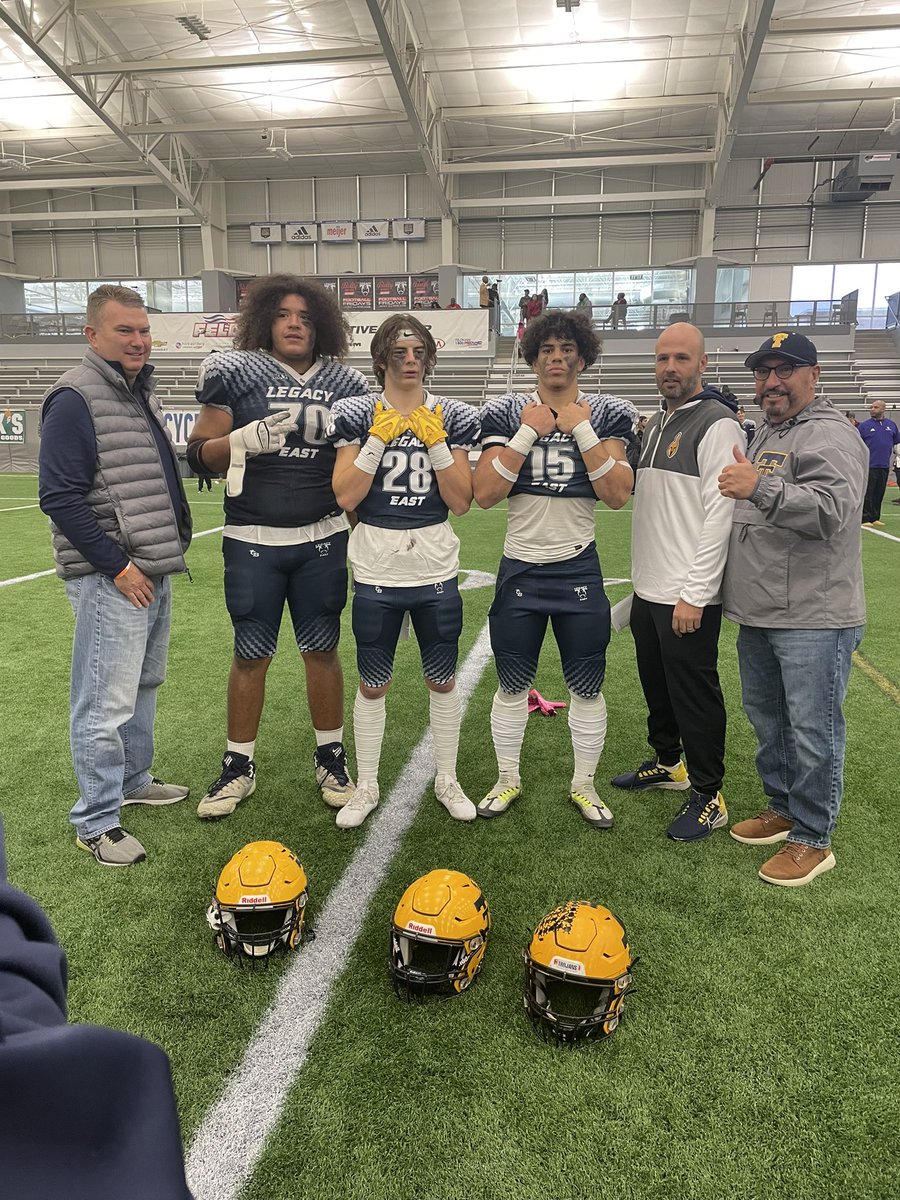 Coach_M_Hawkins's tweet image. Got to watch a few of our guys finish off their high school career at the @LegacyMI_FBall all star game.