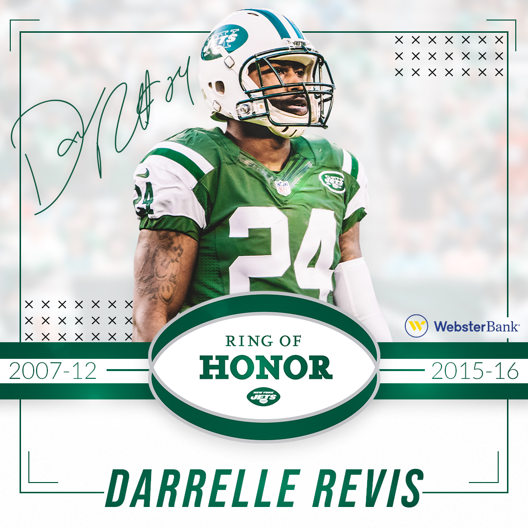 New York Jets on X: 'Officially the 21st member of the Jets Ring Of Honor:  the legendary @Revis24 