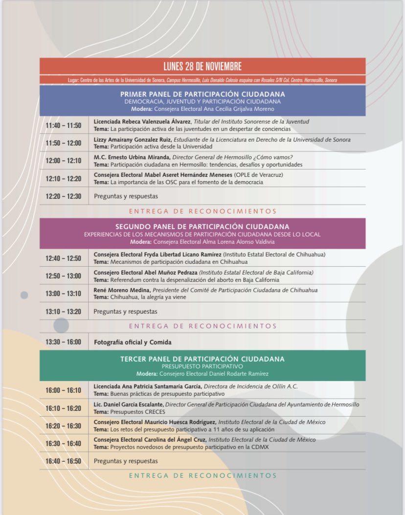 del_angel_caro's tweet photo. Iniciando los trabajos del Taller Nacional de Participación Ciudadana.
Gracias al @IEESonora por la invitación a compartir las experiencias del @iecm en el tema del presupuesto participativo en la CDMX https://t.co/mEyXqR6zwF