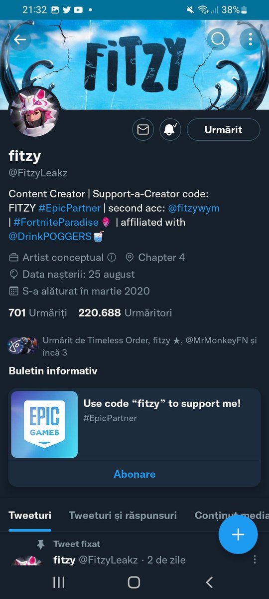 OmulOm2's tweet photo. @fitzyy @MrMonkeyFN Done! https://t.co/cmXQgz8sCY