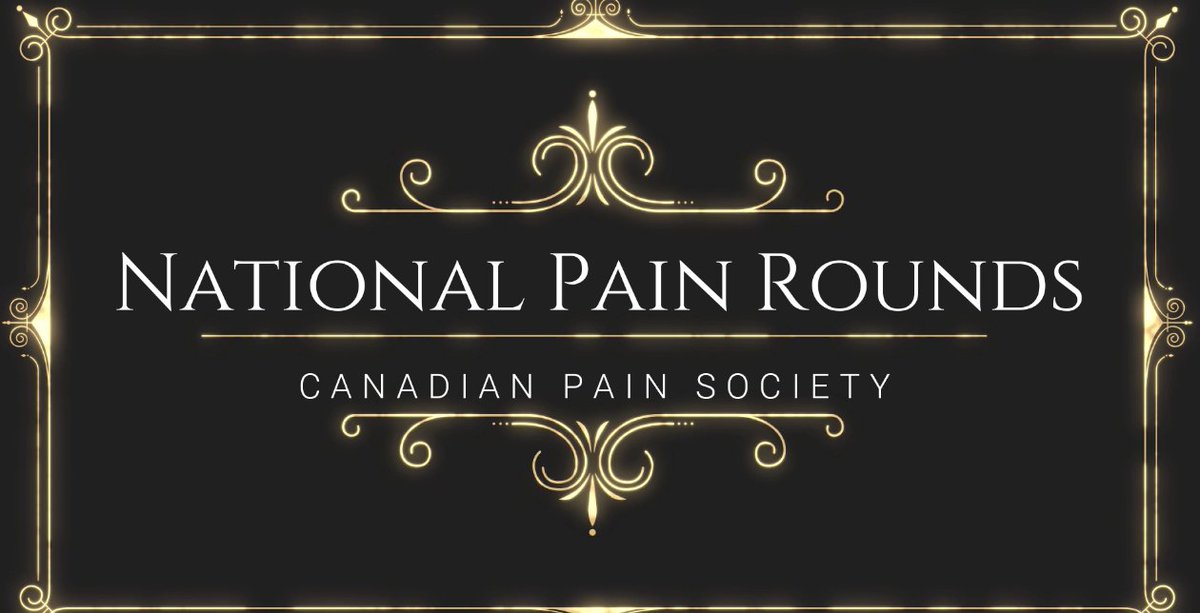 Thank you to all who attended our Nov #CanadianPainRounds. 
Next National Pain Rounds are Jan 27th 12-1pm ET 
See you in 2023