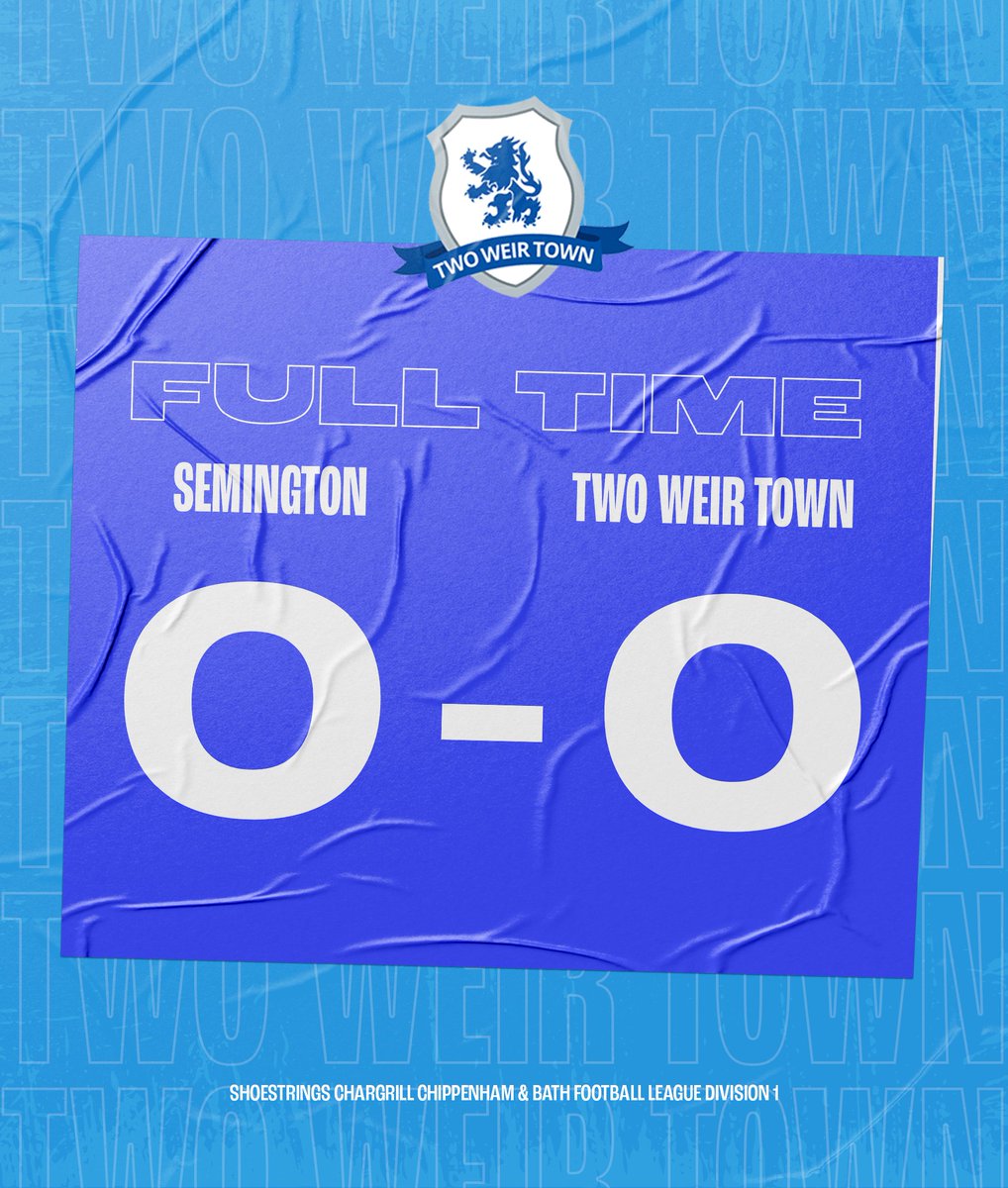 TwoWeir's tweet image. Taking our cues from the current World Cup, It was a rare goalless draw against Semington this morning, with both sides holding their own against one another 🙅‍♂️

In an even game with few shots on target, it was probably the correct result in the end- We go again next week! 💪🔵🍻