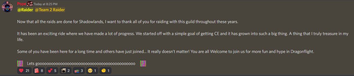 WelcomeRaiding's tweet photo. A message from the Lord-Commander! 🫡

#WelcomeHome #SuccessStory #Wow #Dragonflightquest https://t.co/Ucg1tuU7HB