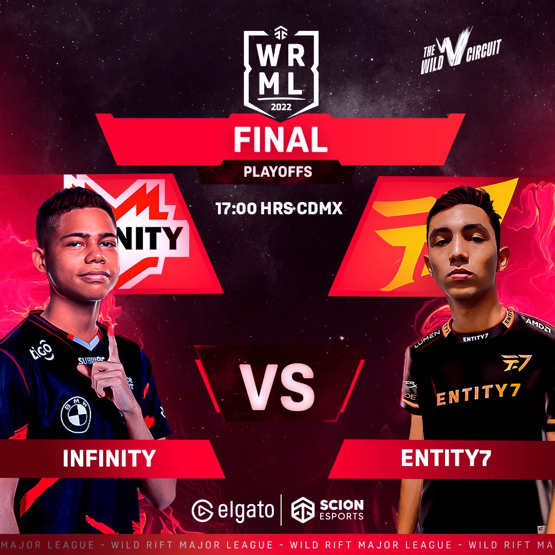 🔥¡HOY GRAN FINAL DE LA MAJOR LEAGUE!🔥
Último partido del torneo para definir al campeón de la catedrál de los inmortales entre el infinito ♾ y la amenaza eléctrica @Entity7gg ⚡️ !💣🏔️🏆

📺🎙️En vivo 5:00 PM por Twitch:
twitch.tv/scionesportstv

#WRML22