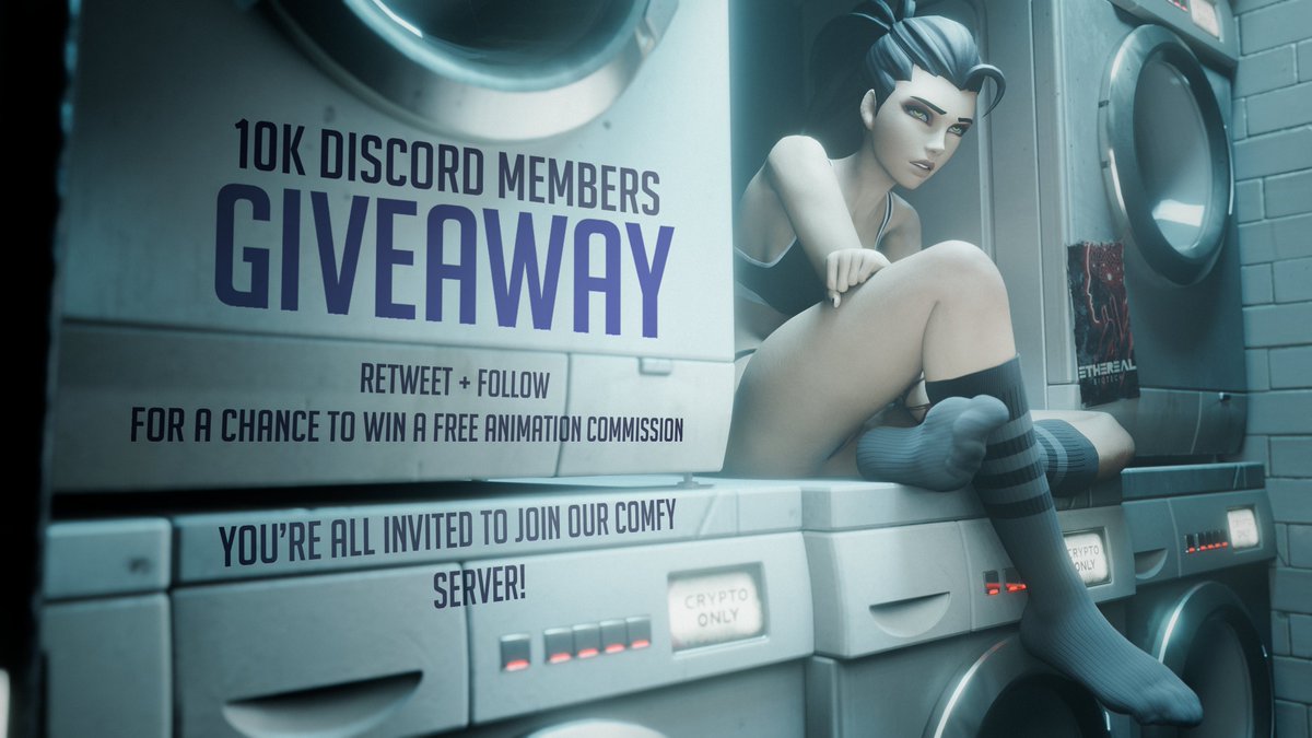 [10K+ Discord Members giveaway]
Thank you for 10K members!!

RETWEET + FOLLOW to participate 
and get a chance to win a FREE ANIMATION 
[Short animation with up to 2 characters]

You're all invited to join our comfy server!! :3
discord.gg/J9QQdYz