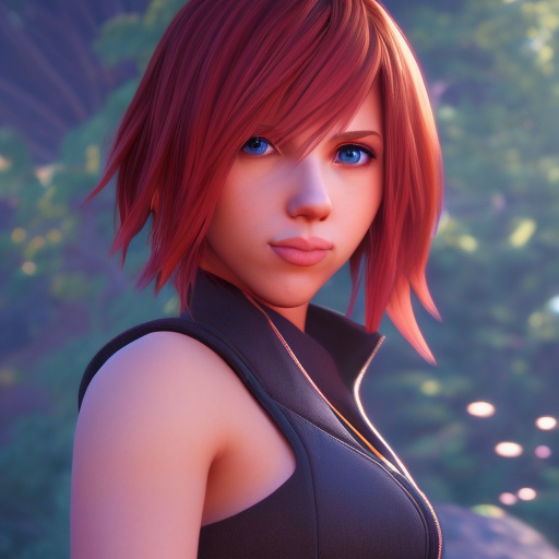 artisticstyleai's tweet photo. Portrait of Scarlett Johansson using the kingdom hearts style #Dreambooth #StableDifussion #KingdomHeartsStyle #KingdomHearts https://t.co/6hoQRHLvQN