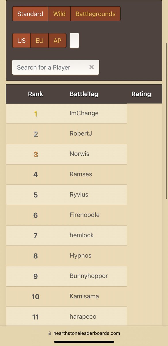 When I win the No.1 and No.2，I become the No.1！a nice day 
play NA hearthstone