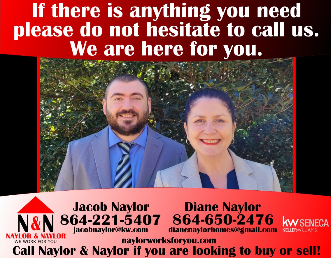 We're always here for anything you need! Weekdays, weekends, evenings, and even nights. Give us call, text or email. We work for you! #realestate #naylorandnaylor #dianenaylor #jacobnaylor