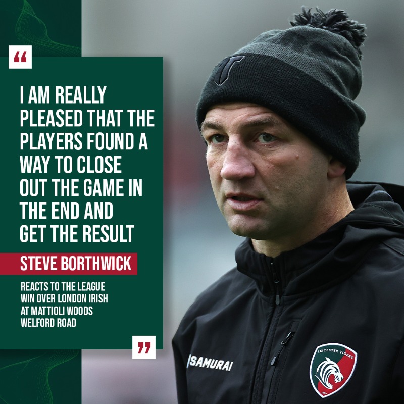 LeicesterTigers's tweet photo. See what the Head Coach had to say following today's two-point win over @LondonIrish at Mattioli Woods Welford Road.
#LEIvLIR π #COYT π―