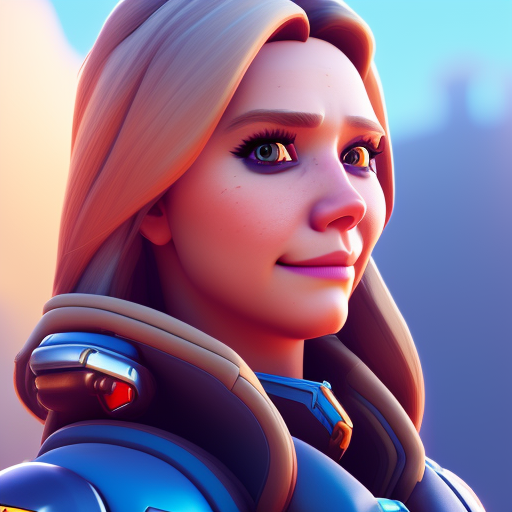artisticstyleai's tweet photo. Portrait of Elizabeth Olsen using the overwatch style #Dreambooth #StableDifussion #OverwatchStyle #Overwatch https://t.co/mYw4l3BFCW