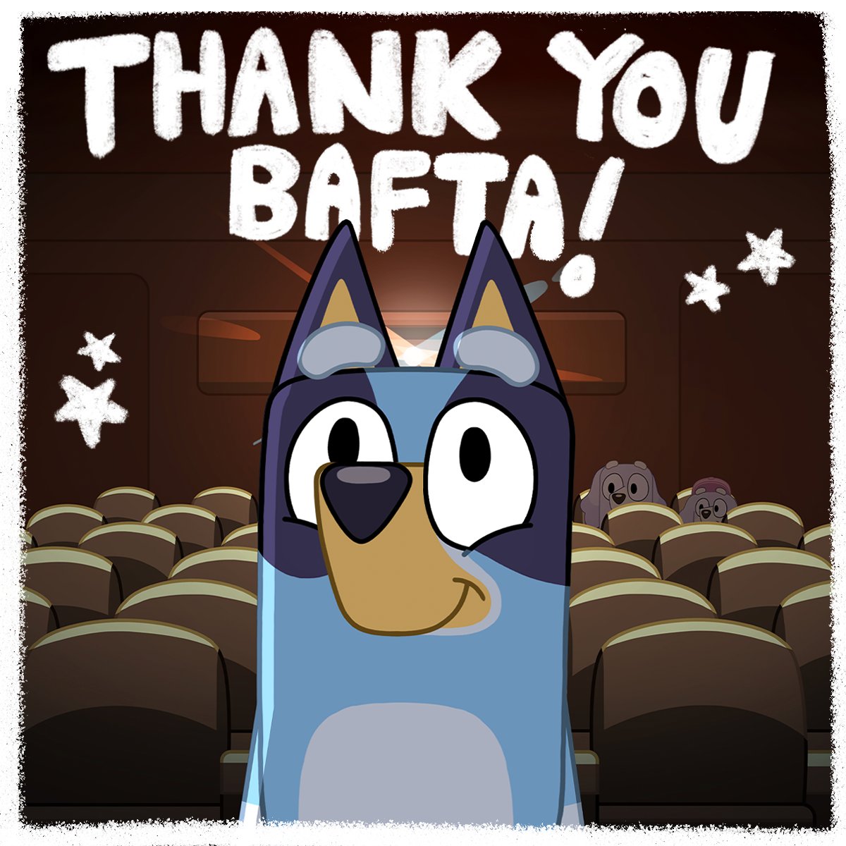 OfficialBlueyTV's tweet photo. Excuse us, we're having a moment! Bluey's won an International BAFTA award 💙

#Bluey https://t.co/62EYViCKbY
