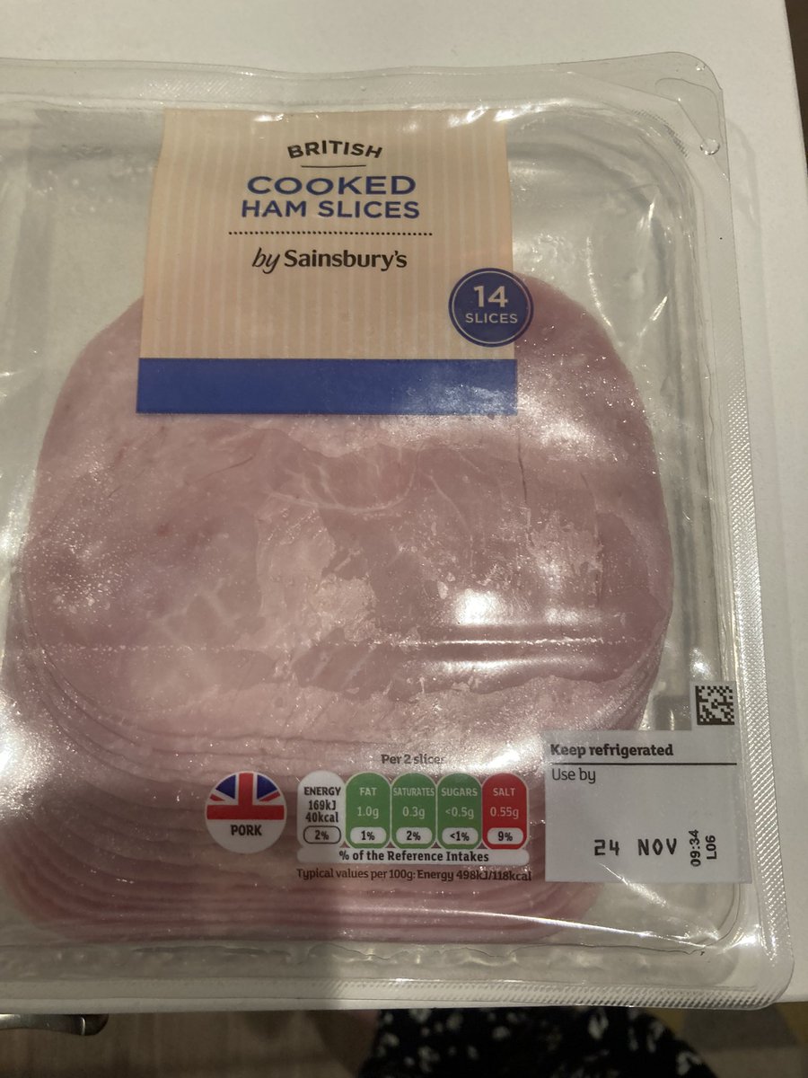 katiepie33's tweet photo. @sainsburys online order delivery date 24 Nov.  Ham best before date delivered 24 Nov! This keeps happening and is now the last time I order from Sainsbury! Back to Ocado for superior quality! https://t.co/utrd9hWv0B
