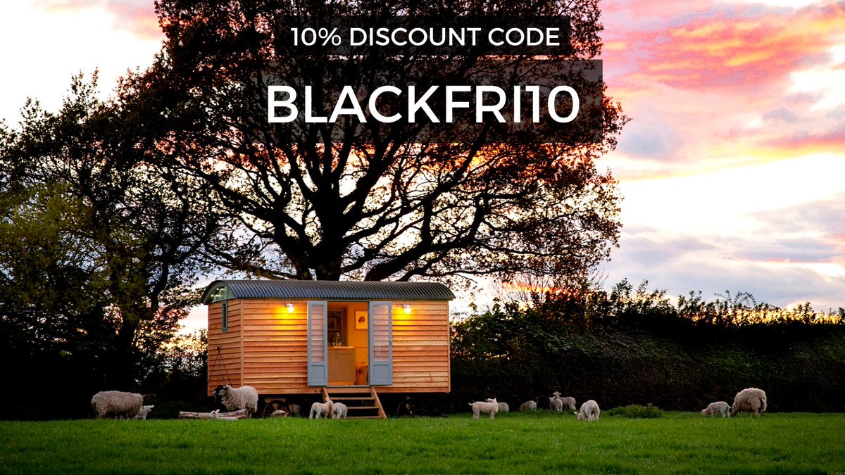 Our 10% Black Friday discount code is still active until Wednesday, 11pm!

Use code BLACKFRI10 in the checkout page at harrogatehuts.com to apply a 10% discount to Shepherd Hut frames, roof frames and joinery 
#blackfriday #harrogatehuts #shepherdhut #blackfridaysale