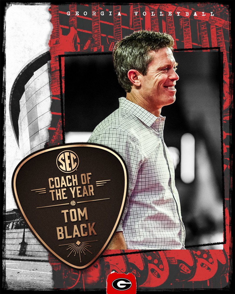🎖️ <a href="/ThomasMBlack2/">Tom Black</a> is the 2022 <a href="/SEC/">Southeastern Conference</a> Volleyball Coach of the Year 🎖️

Under Black's guidance, the Bulldogs reached new heights in 2022, finishing the regular season with 2️⃣2️⃣ victories and a program-record 1️⃣3️⃣ SEC wins. 

#GROW | #GoDawgs