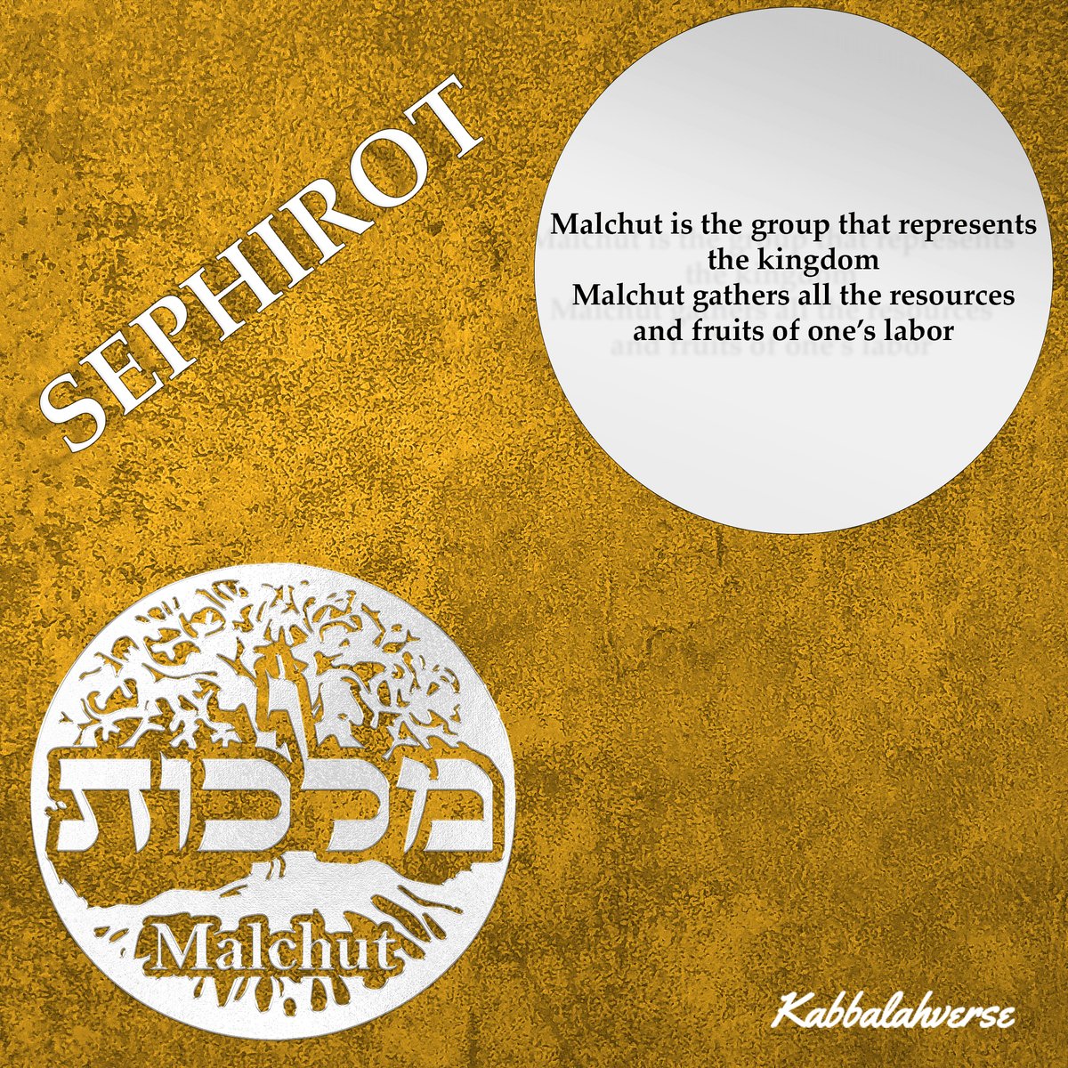 Kabbalahverse Sphira: Malchut 
Write us what you think about Malchut in the comments below🙏🏻